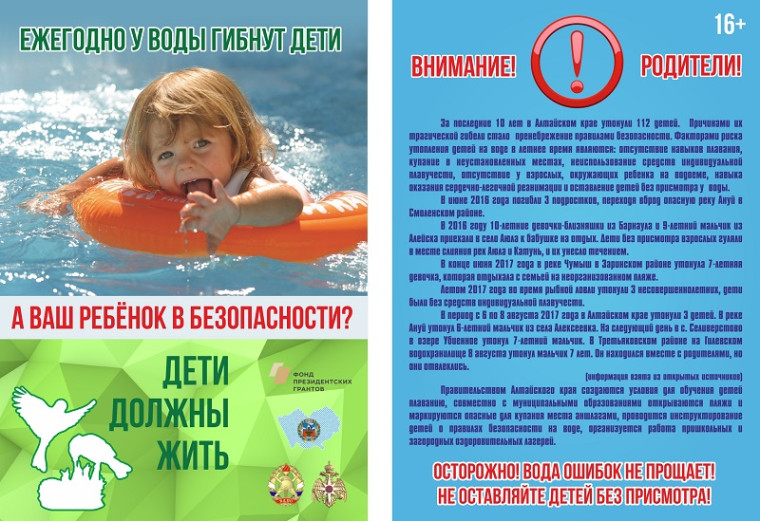 БЕЗОПАСНОСТЬ НЕСОВЕРШЕННОЛЕТНИХ НА ВОДНЫХ ОБЪЕКТАХ.